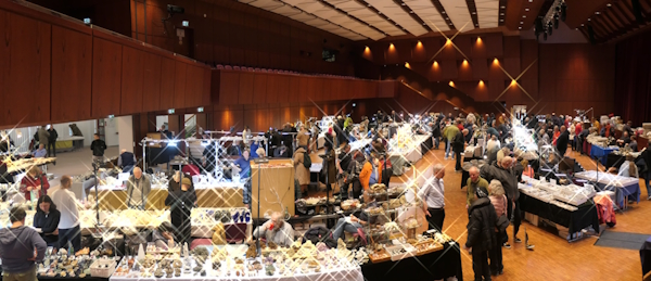 47. Oberurseler Mineralien- und Fossilienbörse - Saal (Quelle: R. Haag, 2026)